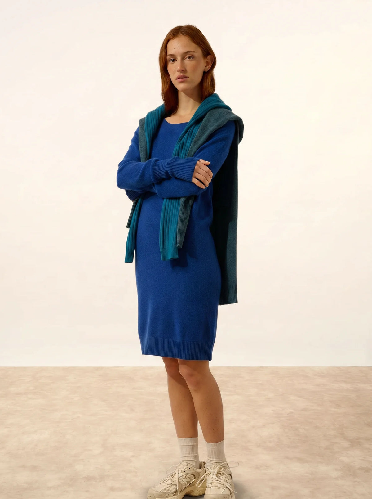 SUSAN Dress Crew Neck Ultramarine