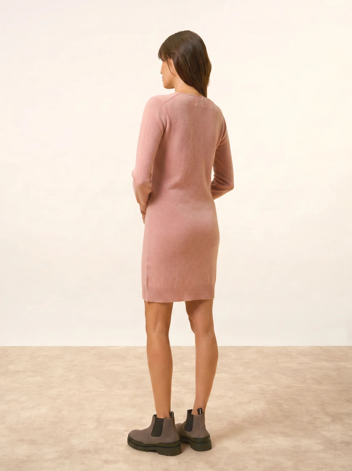 TRACY Dress V-Neck Rosewood