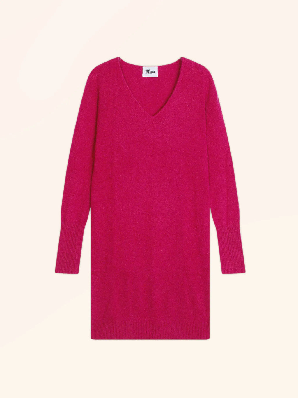 TRACY Robe Col V Fuchsia