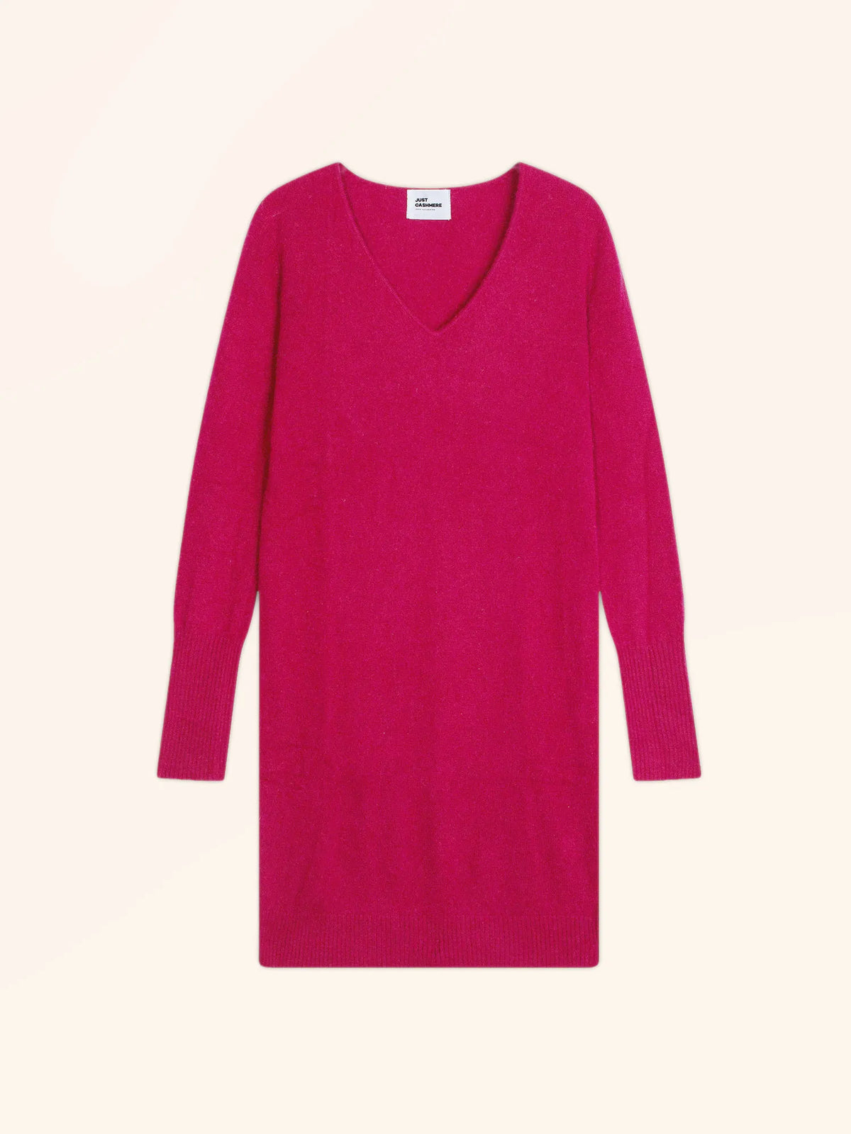 TRACY Robe Col V Fuchsia