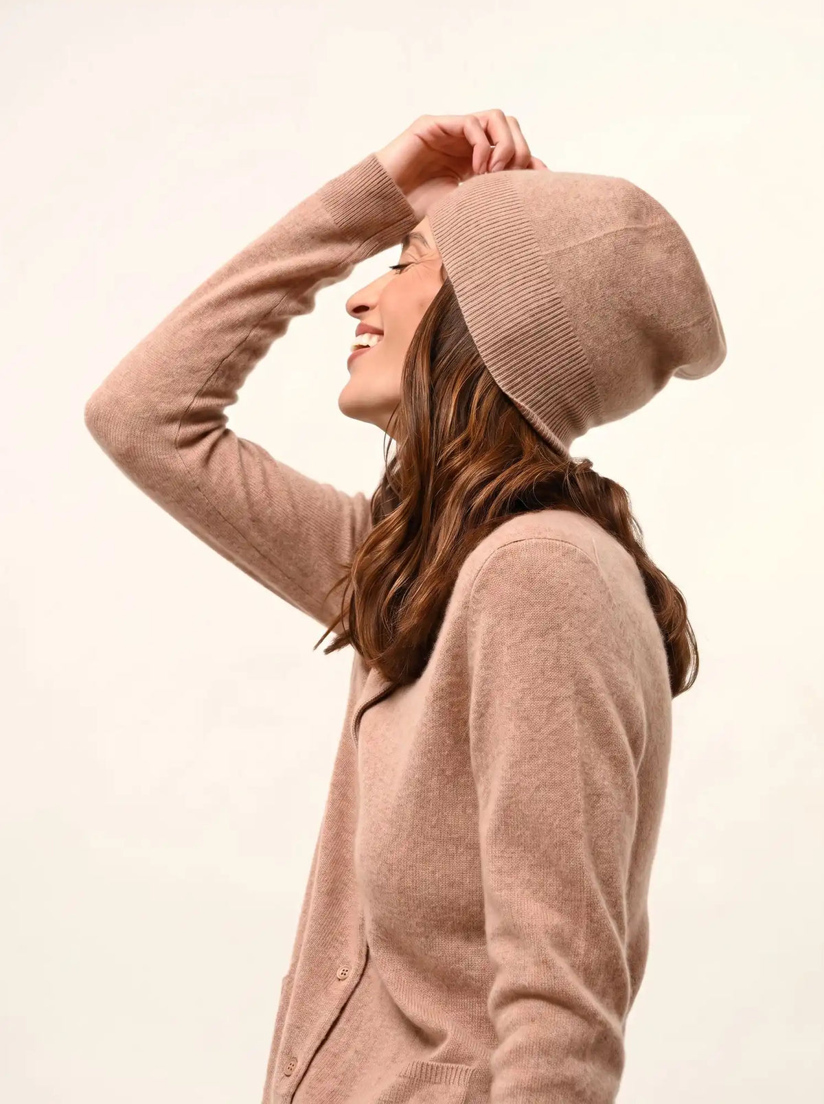 GINGER Bonnet Camel Chiné
