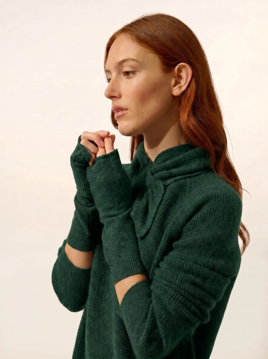 ZOE Fingerless Gloves Cypress