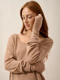 ZOE Fingerless Gloves Heather Camel