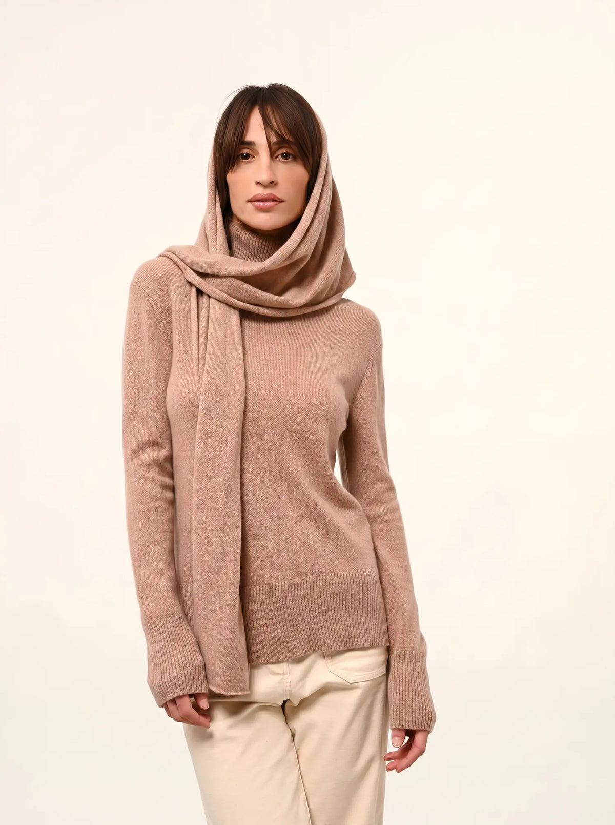 SPENCER Écharpe Camel Chiné