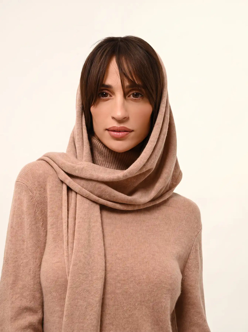 SPENCER Écharpe Camel Chiné
