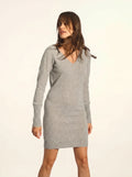 TRACY Robe Col V Nuage Chiné