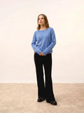 ABIGAILE Pull Col Bateau Goutte Dos Ciel