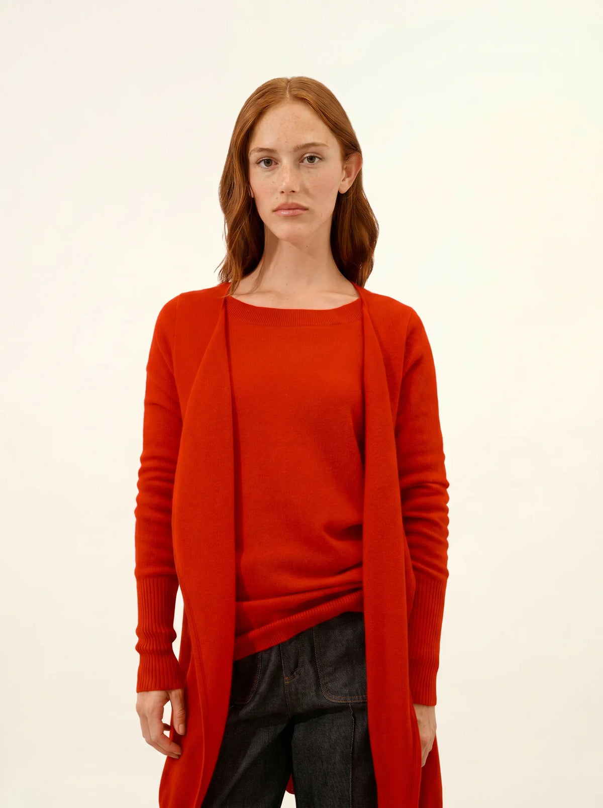 BROOKE Lange Jacke Rot
