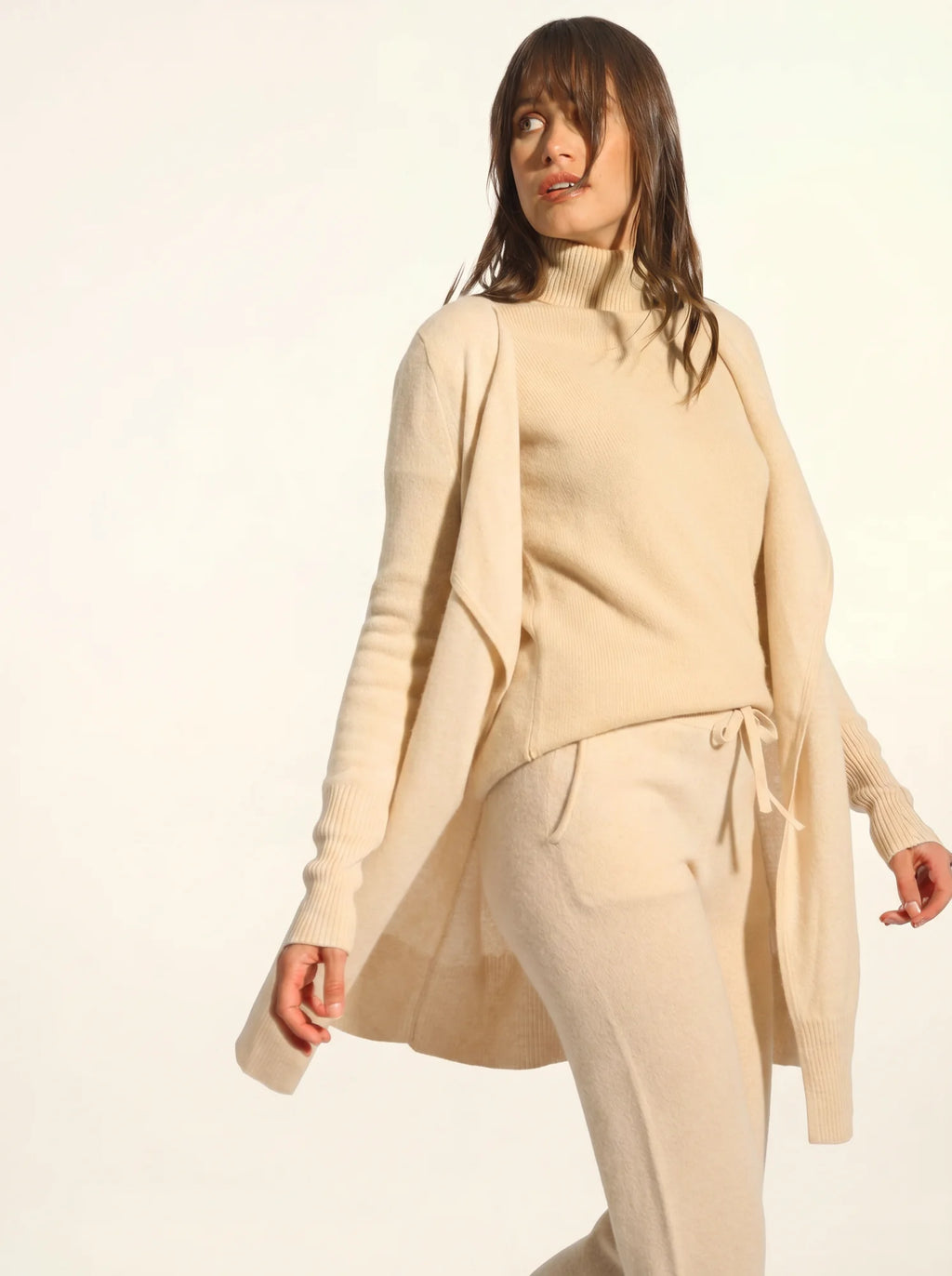 BROOKE Veste Longue Sable