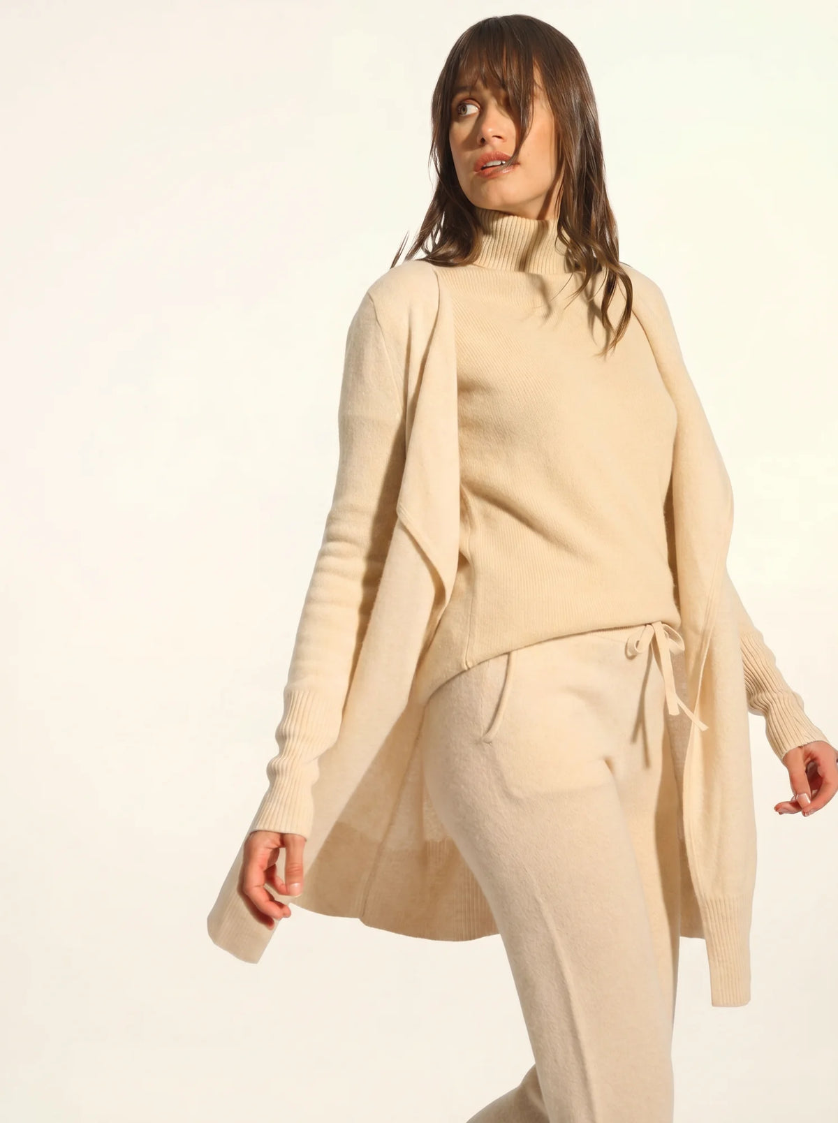 BROOKE Veste Longue Sable