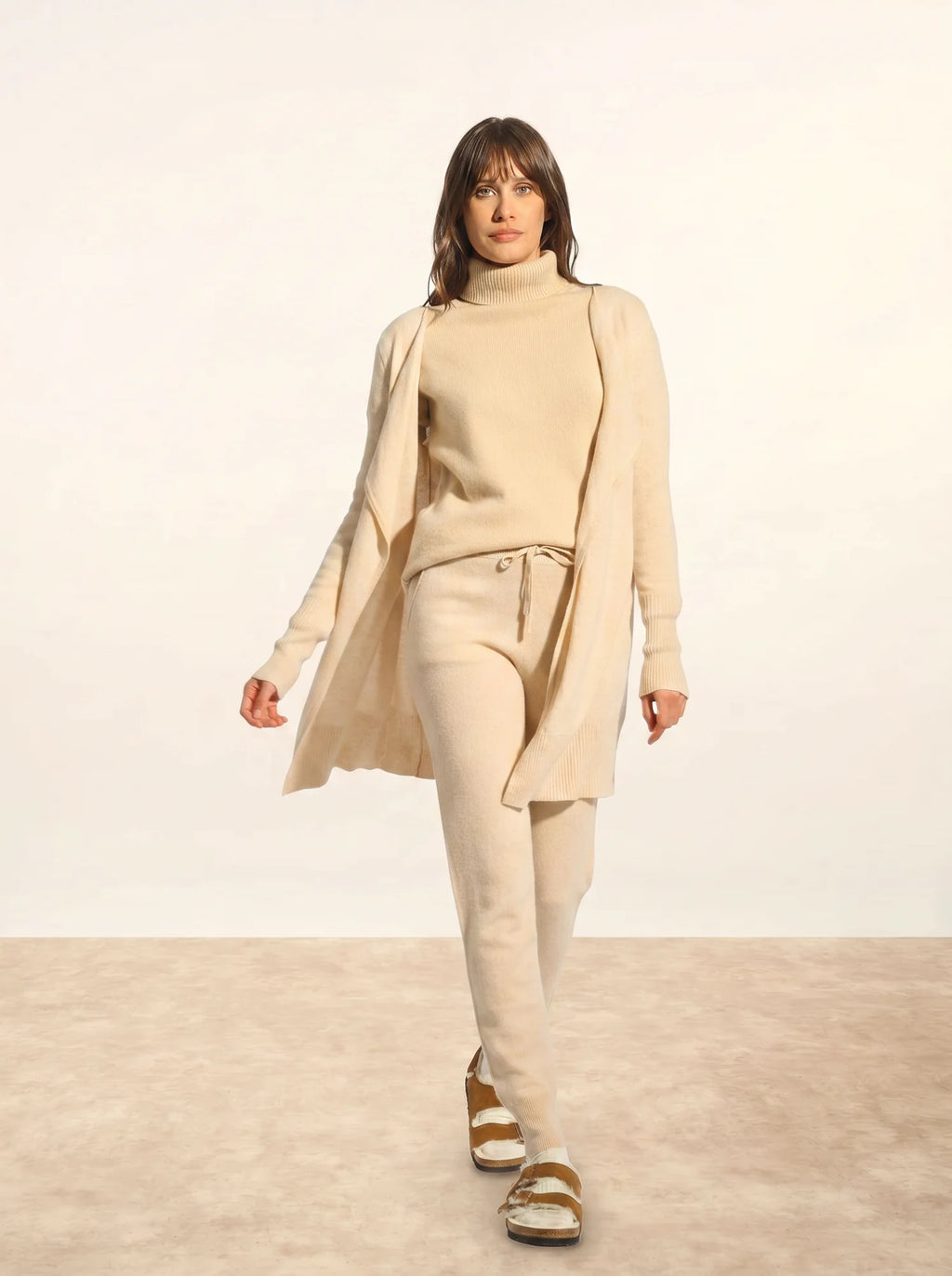BROOKE Veste Longue Sable