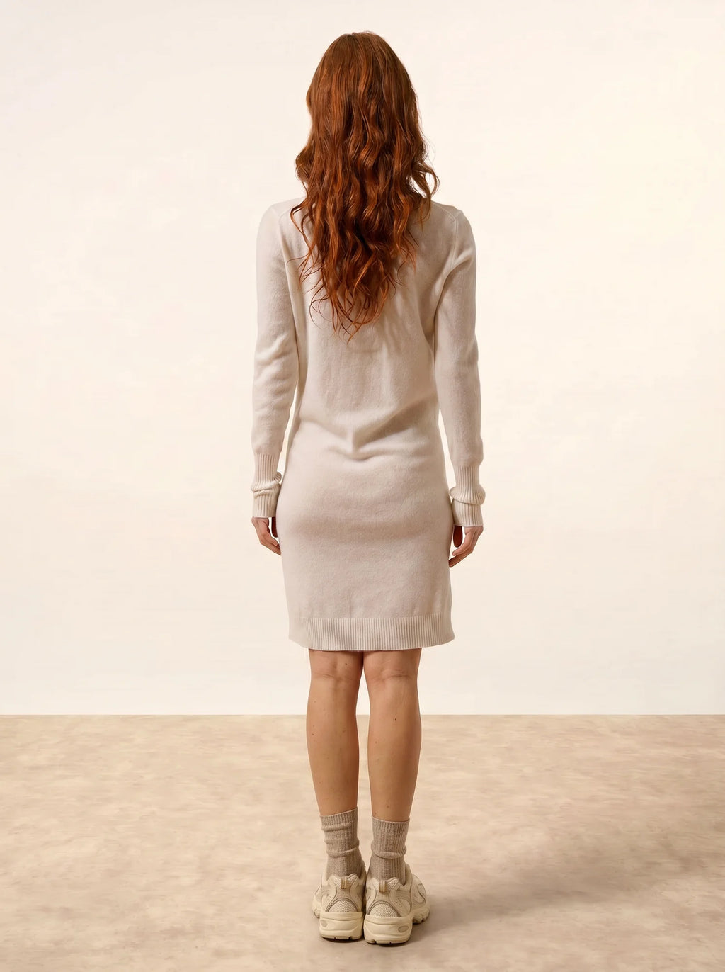 SUSAN Robe Col Rond Neige