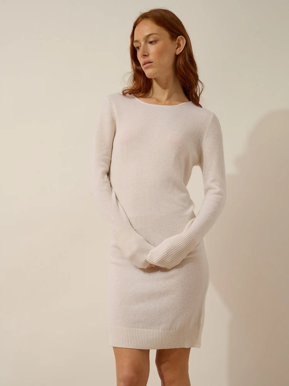 SUSAN Robe Col Rond Neige