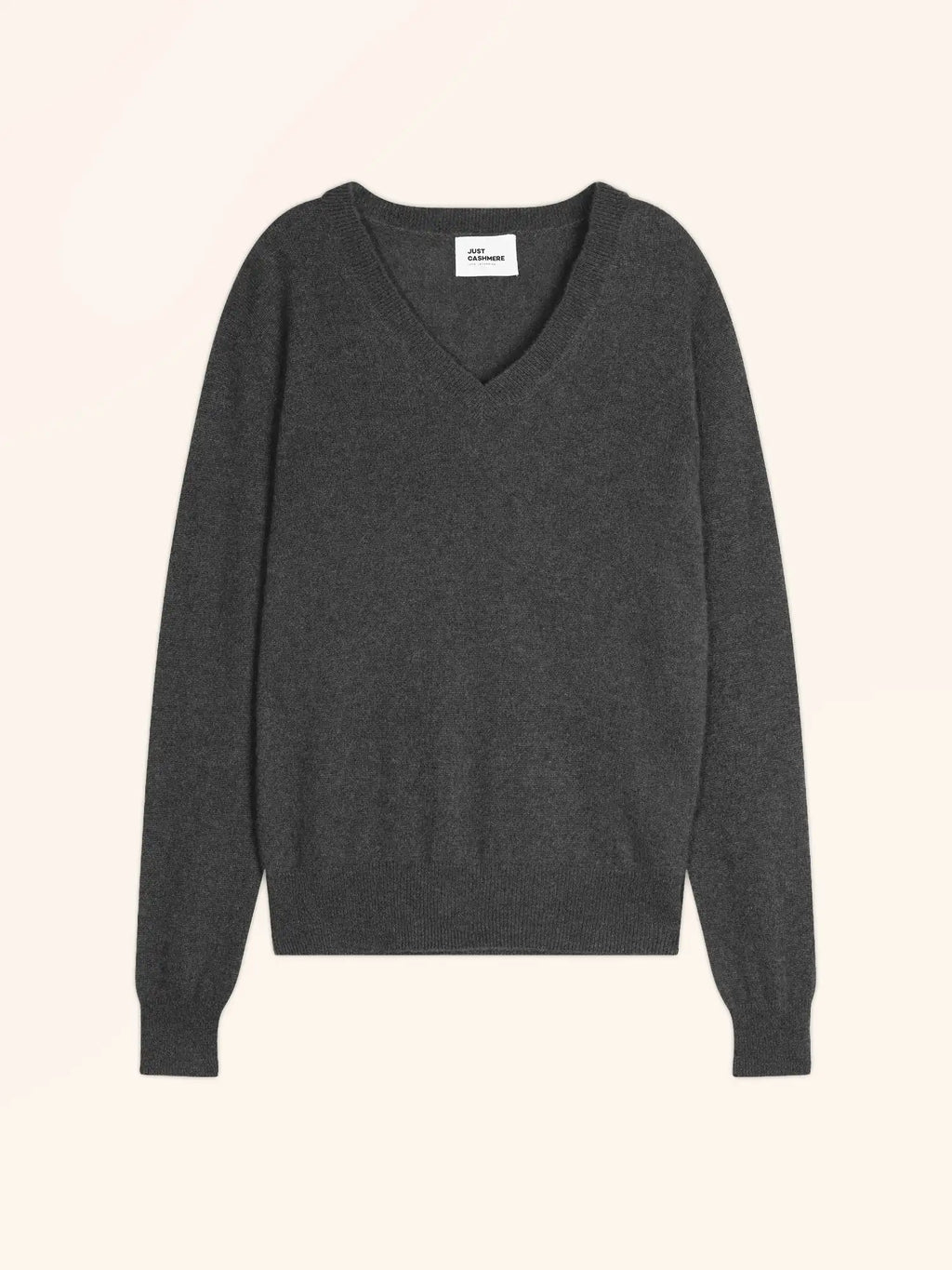 NORA Pull Col V Anthracite Chiné