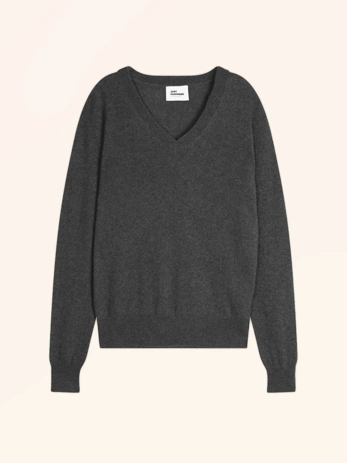 NORA Pull Col V Anthracite Chiné