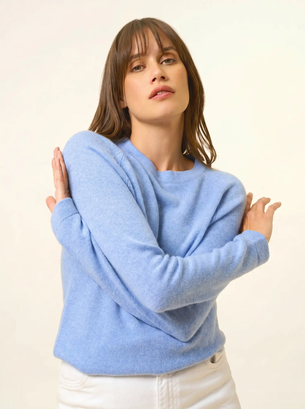 JANE Pull Col Rond Ciel