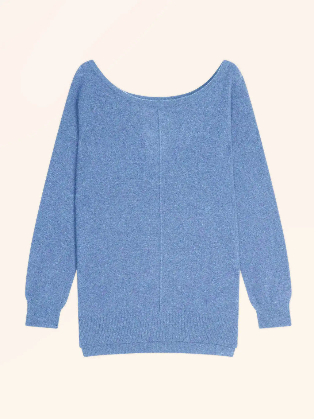 KAREN Pullover U-Boot-Ausschnitt Himmelblau