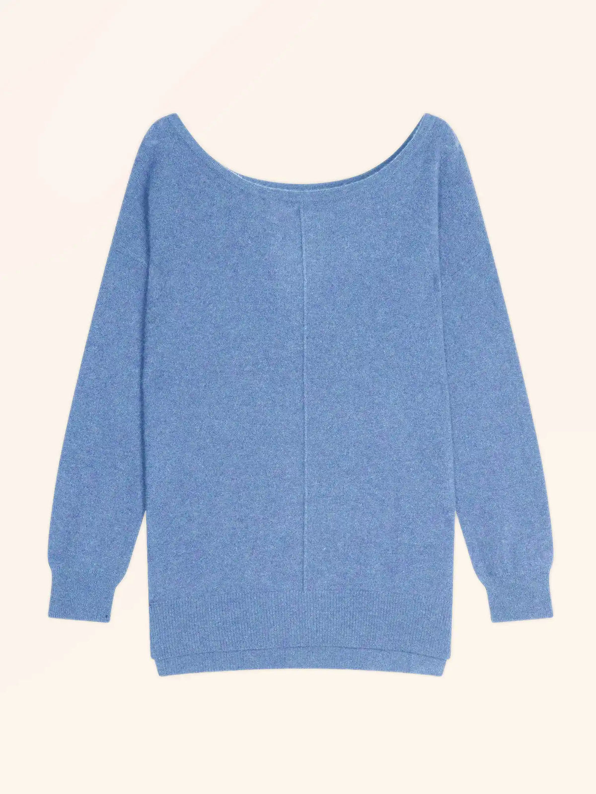 KAREN Pullover U-Boot-Ausschnitt Himmelblau