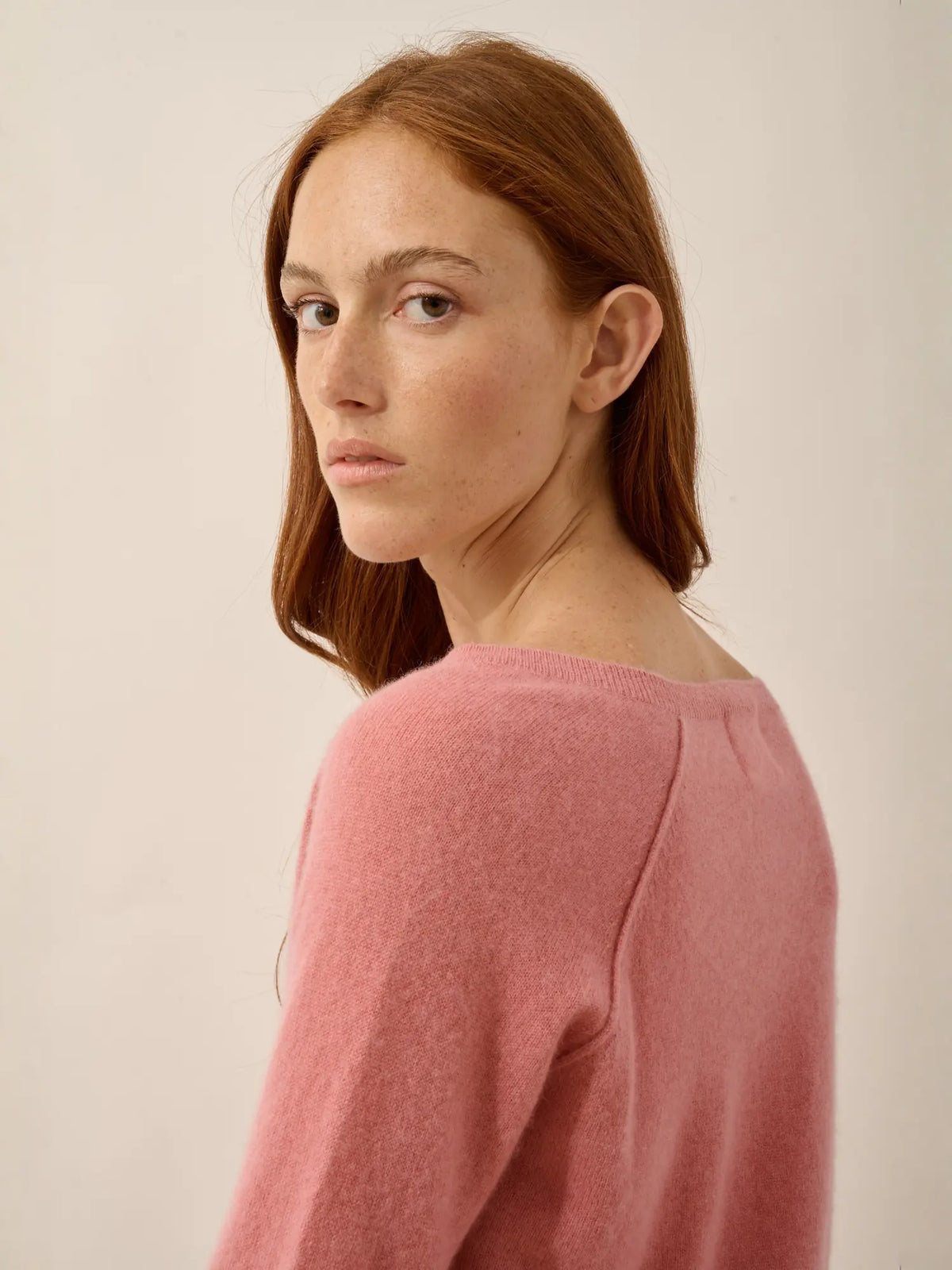 PHOEBE Pullover V-Ausschnitt Blütenblattrosa