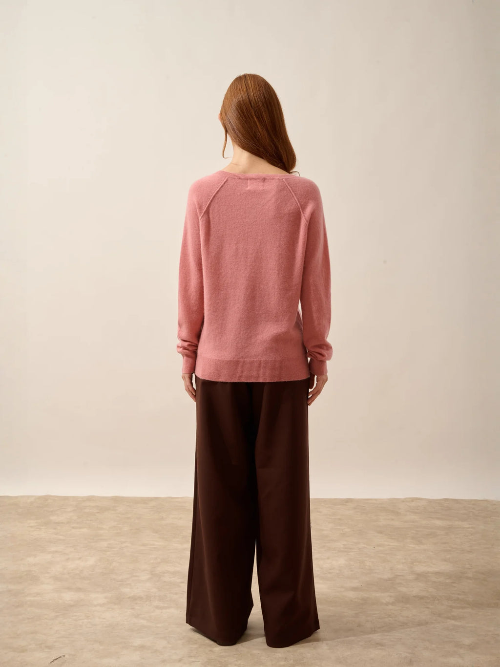 PHOEBE Pullover V-Ausschnitt Blütenblattrosa