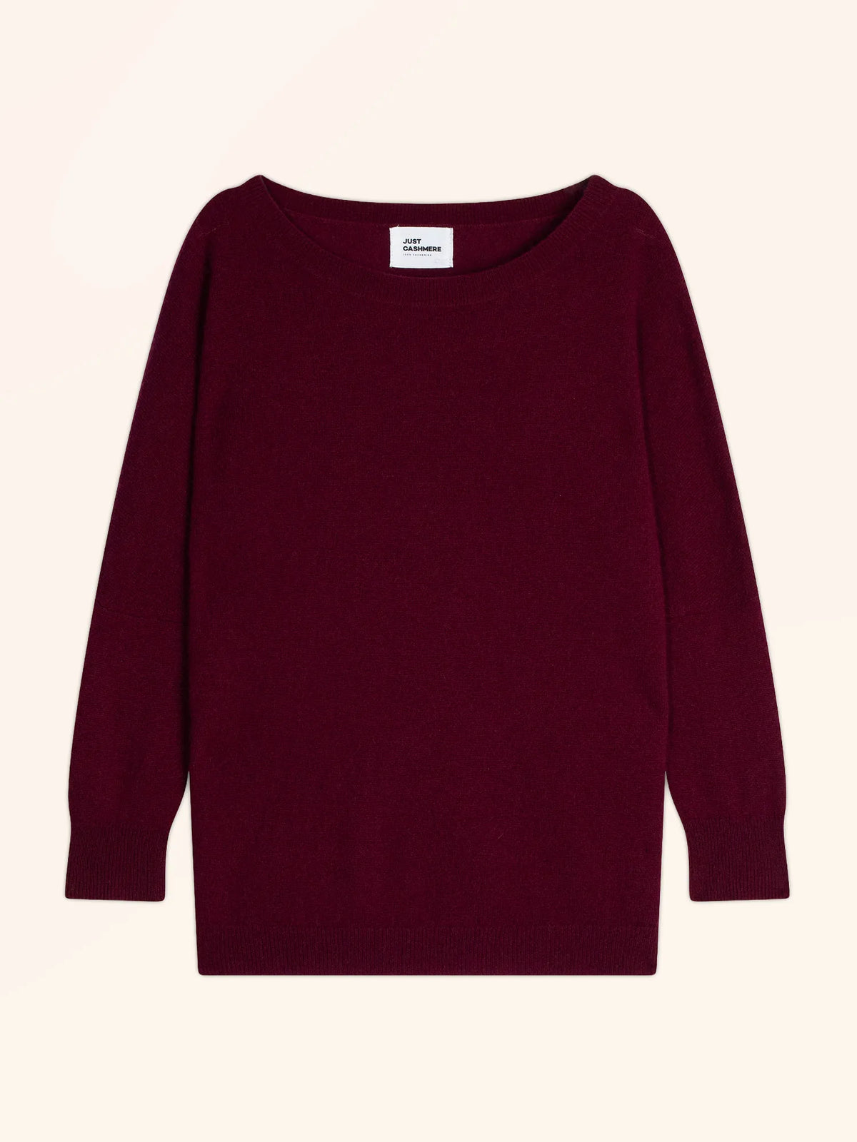 REBECCA Pullover Fledermausarm Bordeaux