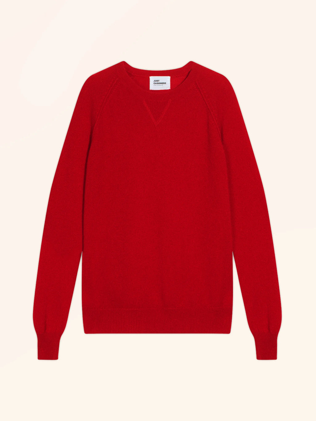 HELEN Pull Col Rond Rouge