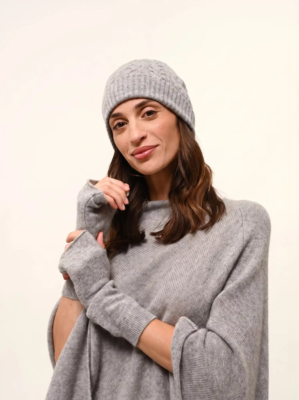 CLEO Beanie 4 Ply Heather Cloud