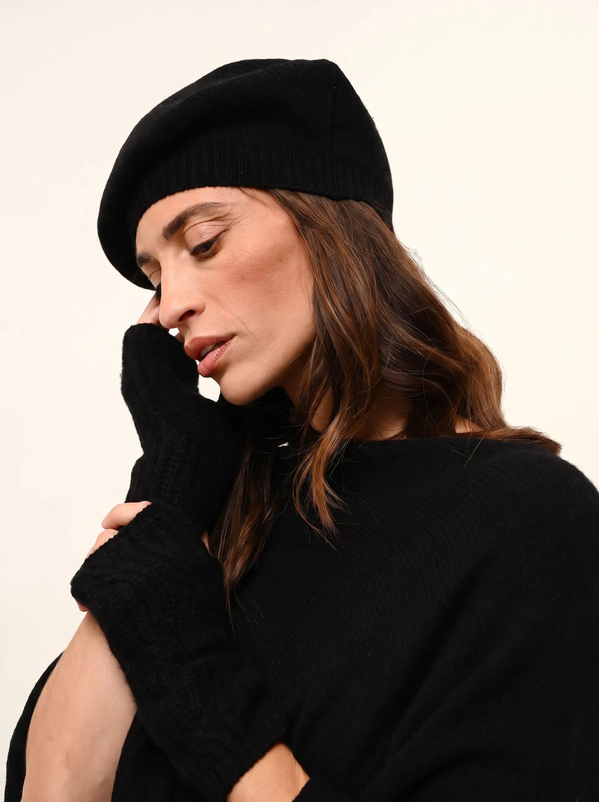 PARIS Beret 4 Ply Black