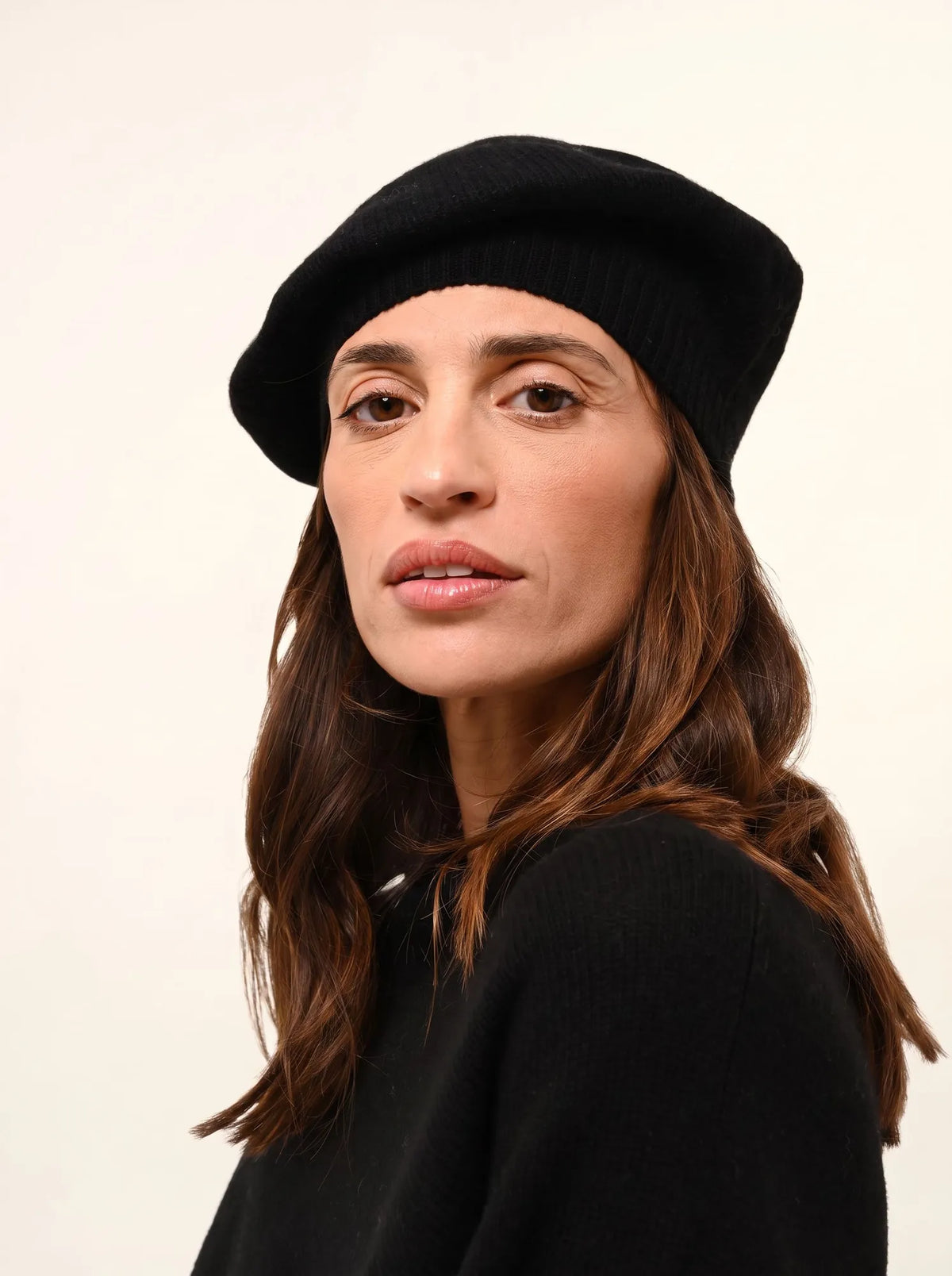 PARIS Beret 4 Ply Black