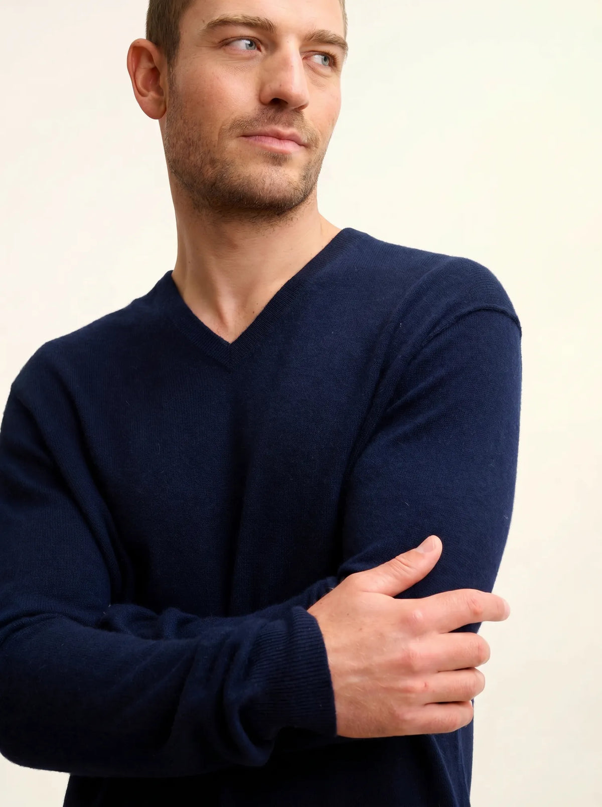 TOM Pull Col V Bleu Marine