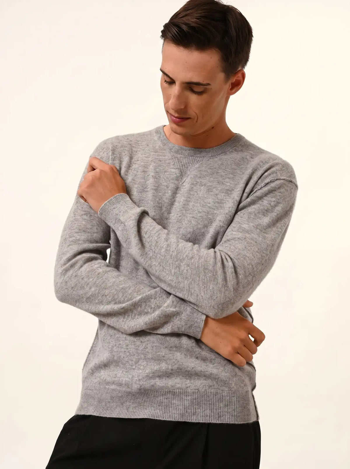 NOE Pull Col Rond Nuage Chiné