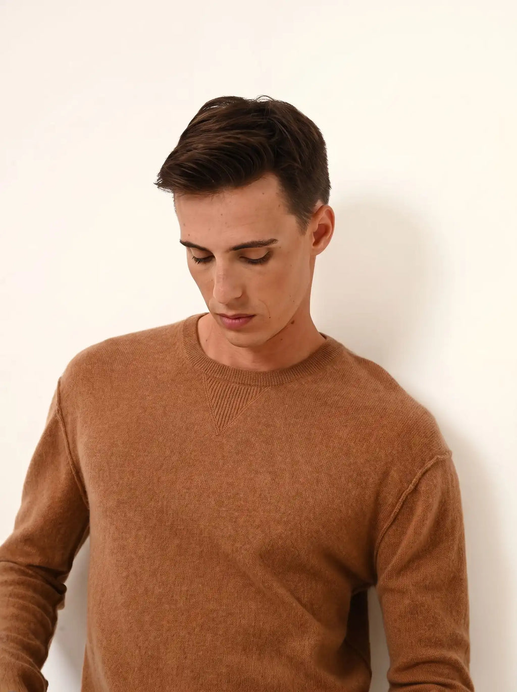 NOE Pull Col Rond Noisette