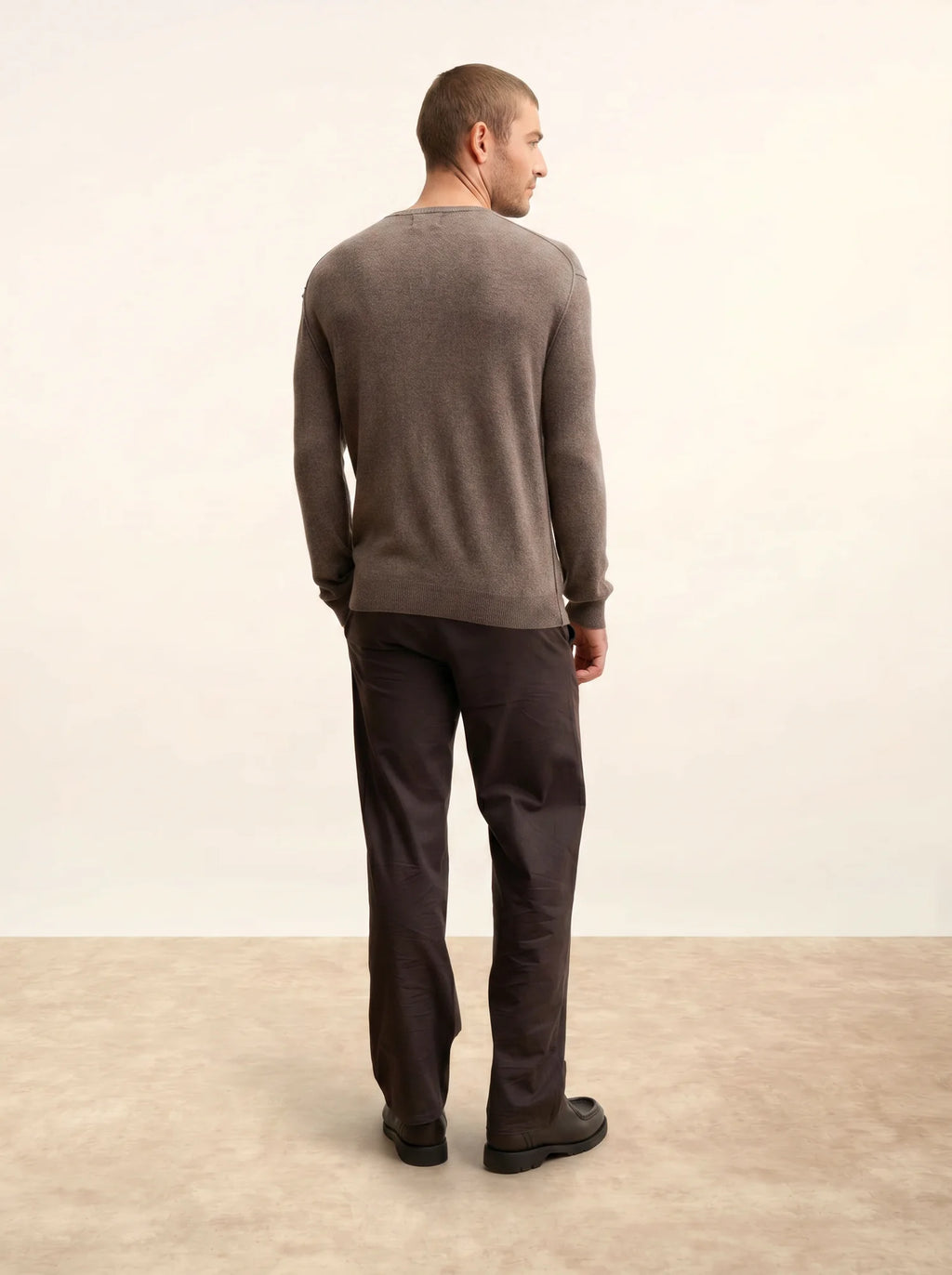 NOE Sweater Crew Neck Heather Taupe