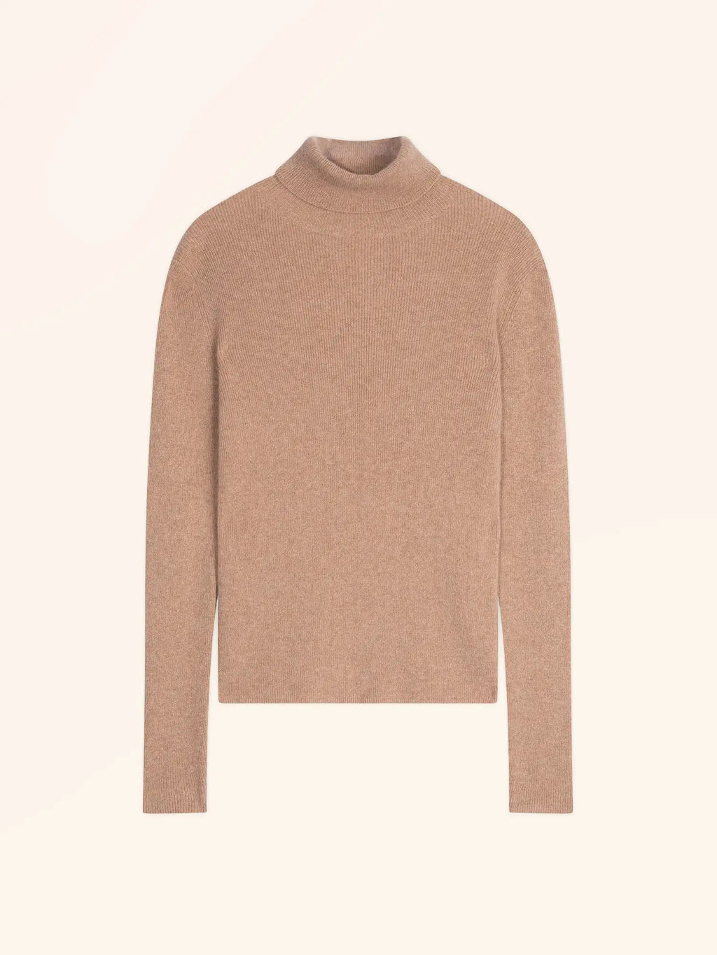 LANAIS Pullover Rollkragen Camel meliert