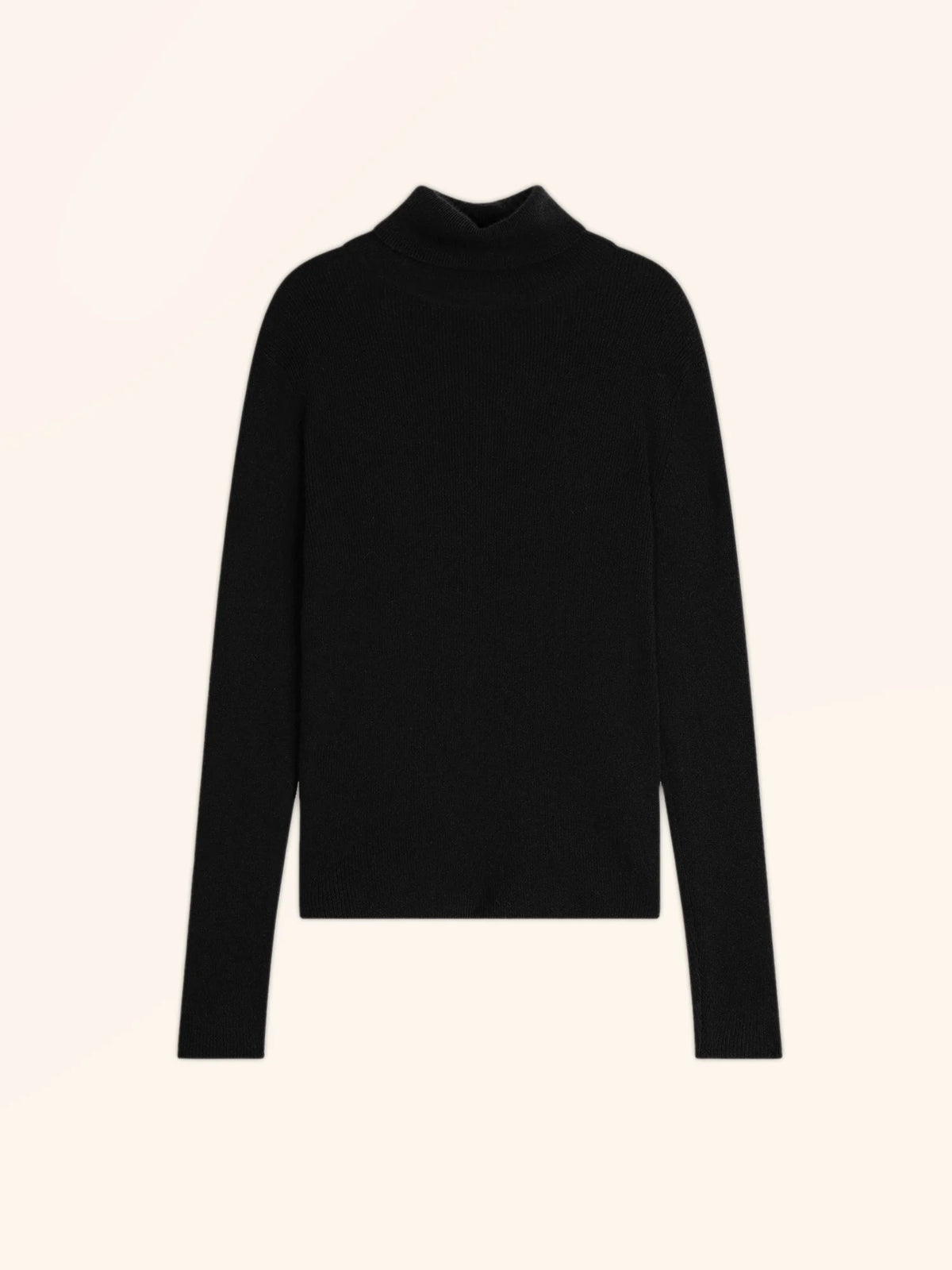 LANAIS Pull Col Roulé Noir