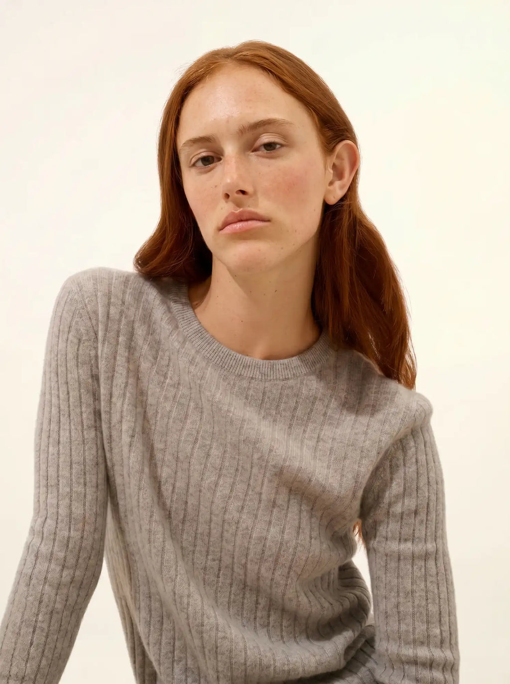 AVANA Sweater Crew Neck Heather Cloud