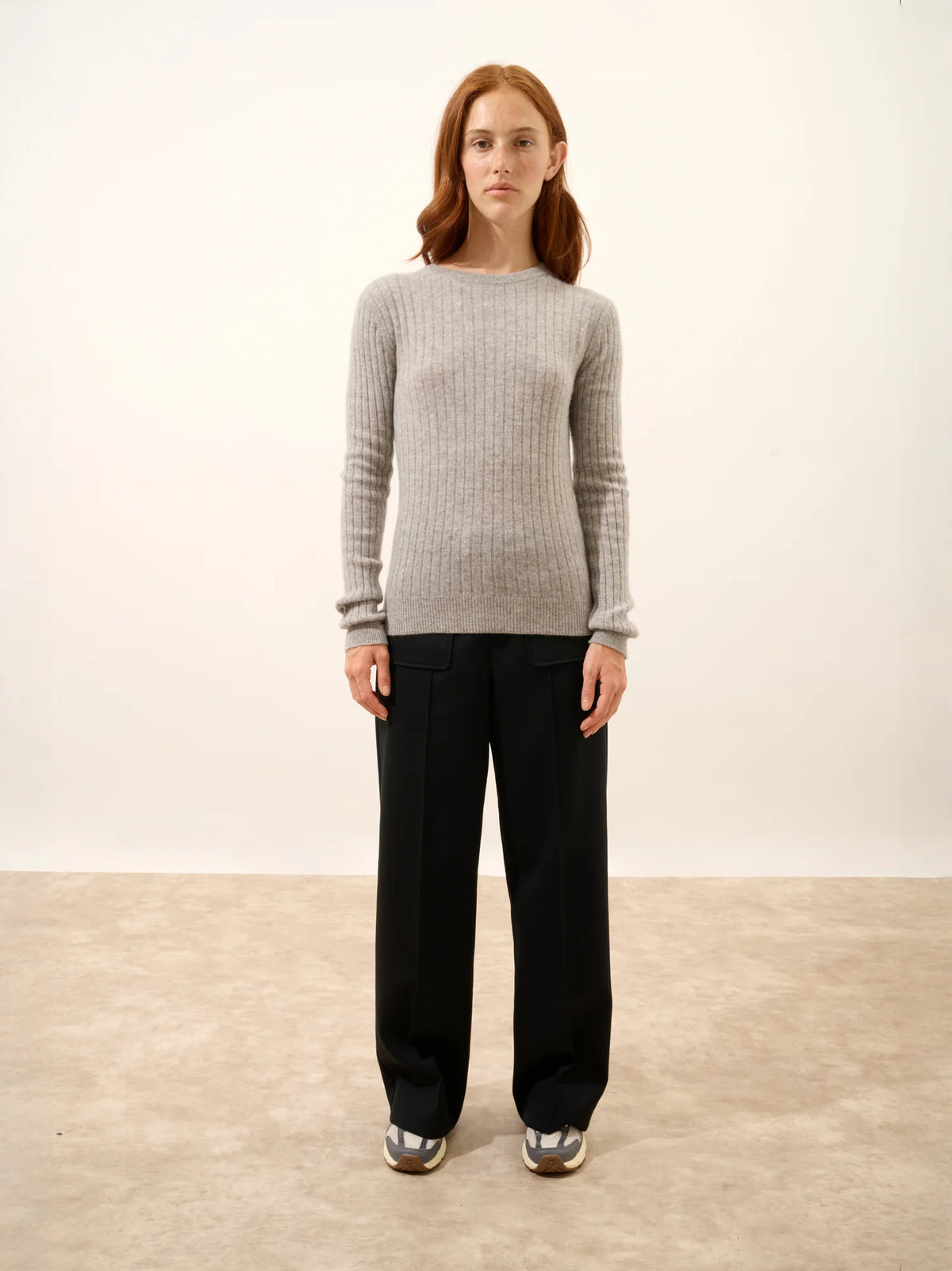 AVANA Pull Col Rond Nuage Chiné