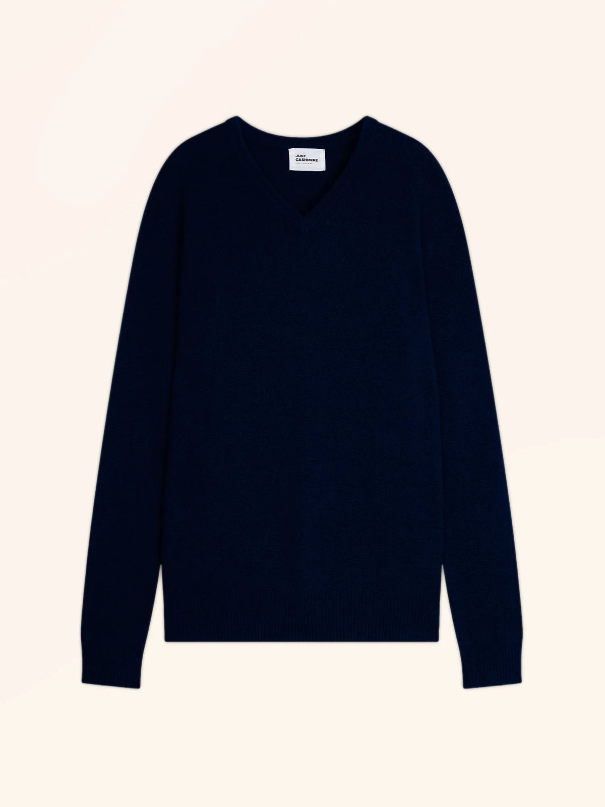 NATHAN Pull Col V 4 Fils Bleu Marine