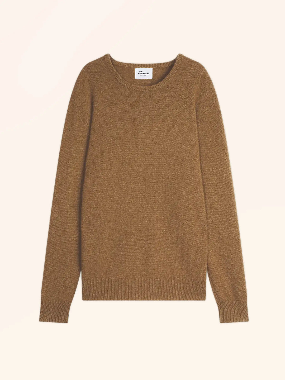 GABIN Pull Col Rond 4 Fils Noisette