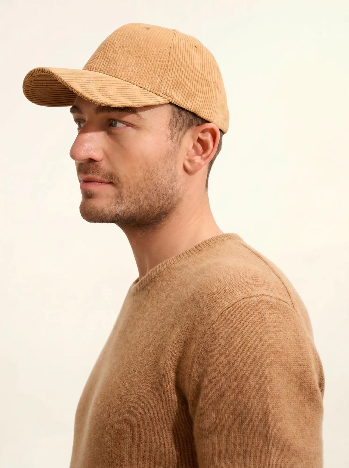 GABIN Pull Col Rond 4 Fils Noisette