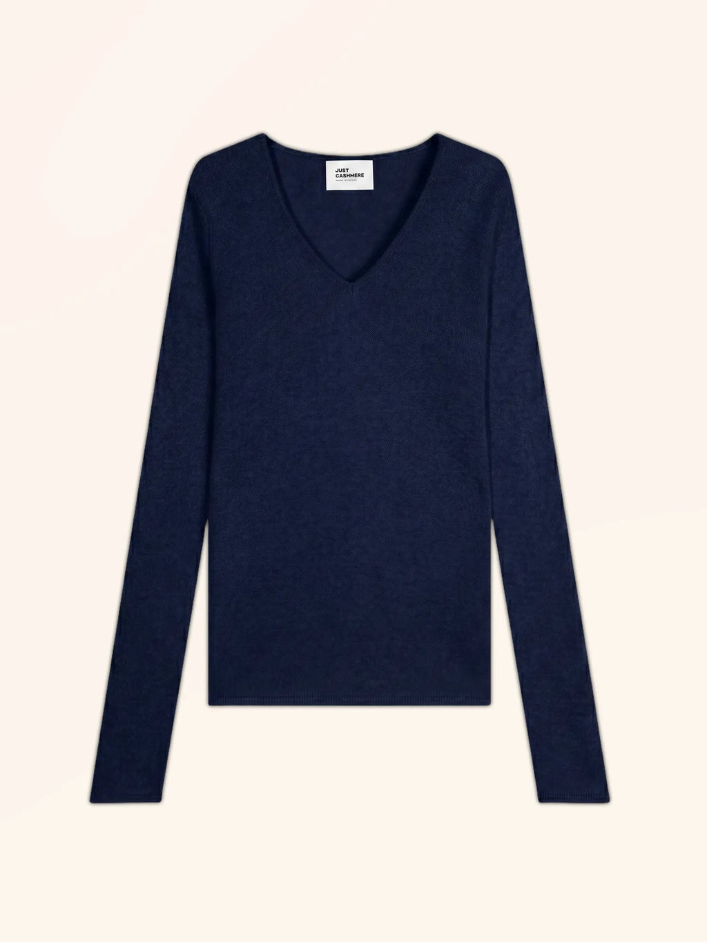 ABBY Pull Col V 4 Fils Bleu Marine