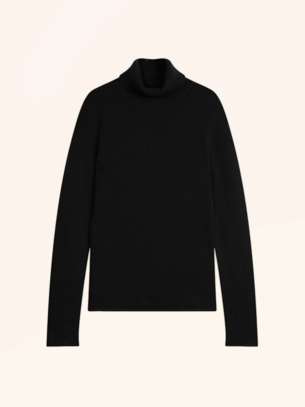MATT Pull Col Roulé 4 Fils Noir