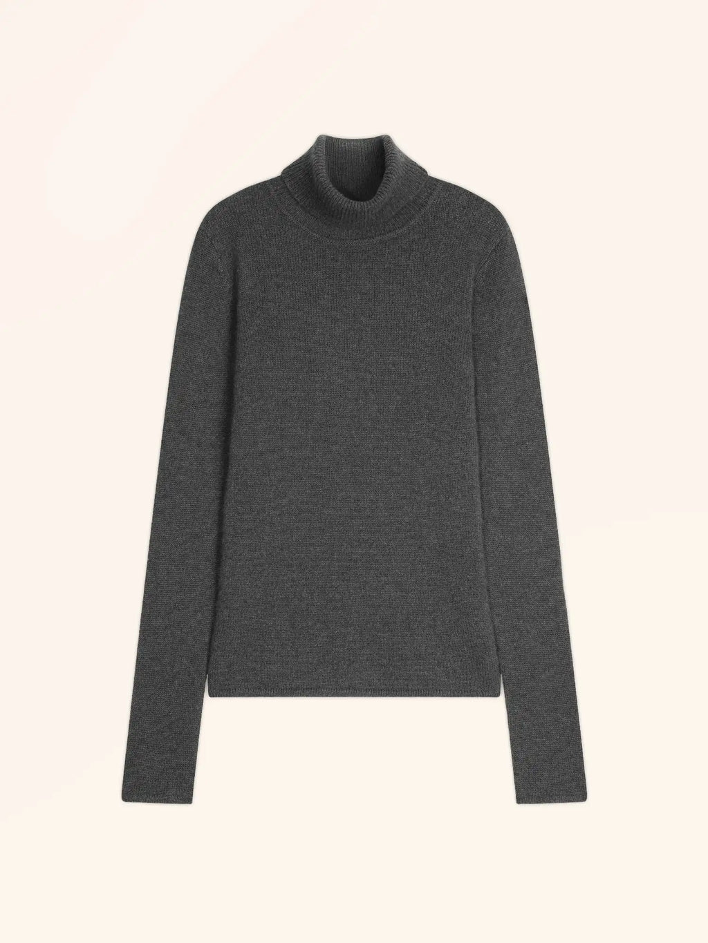 MATT Pull Col Roulé 4 Fils Anthracite Chiné