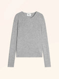 JOYCE Pull Col Rond 4 Fils Nuage Chiné