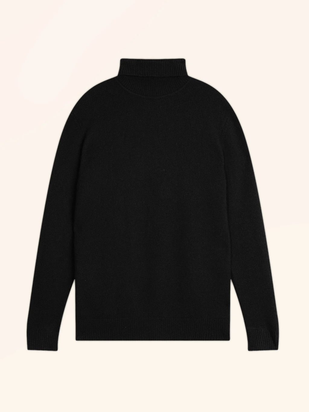 SACHA Pull Col Roulé 4 Fils Noir