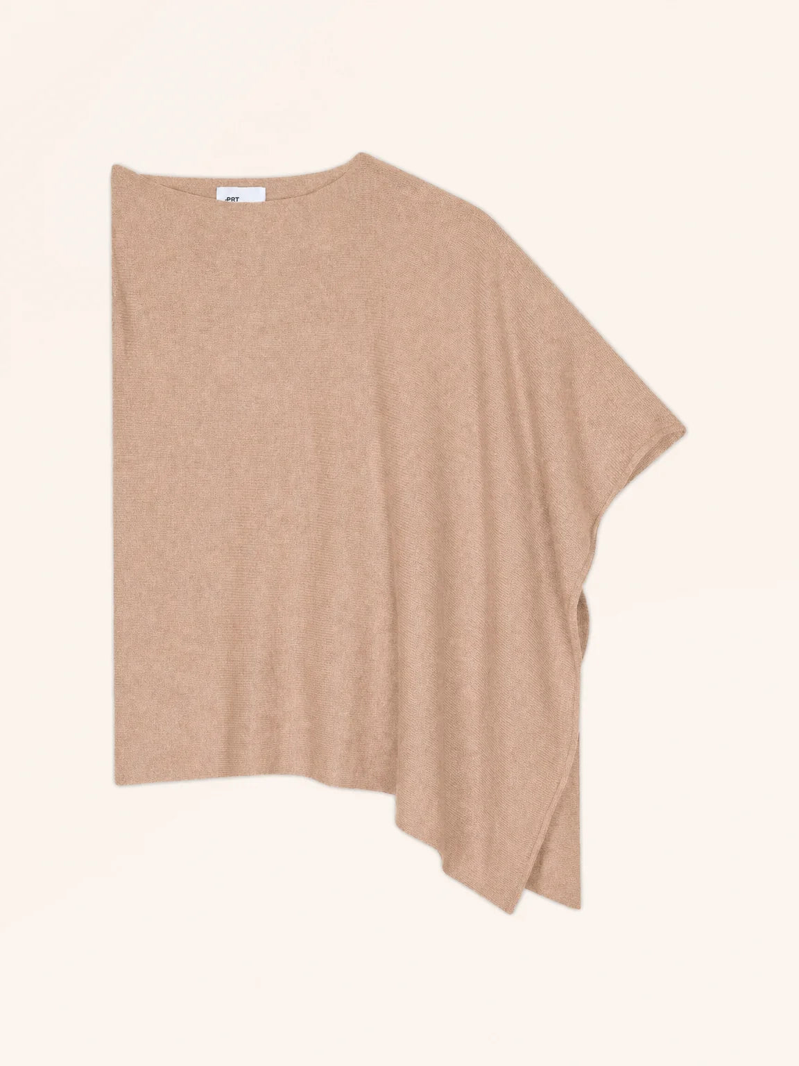 SALLY Poncho 4 Fils Camel Chiné