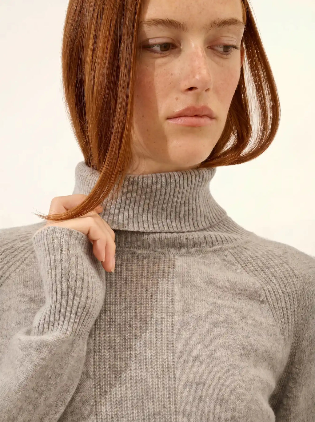 LILLY Sweater Turtleneck Heather Cloud