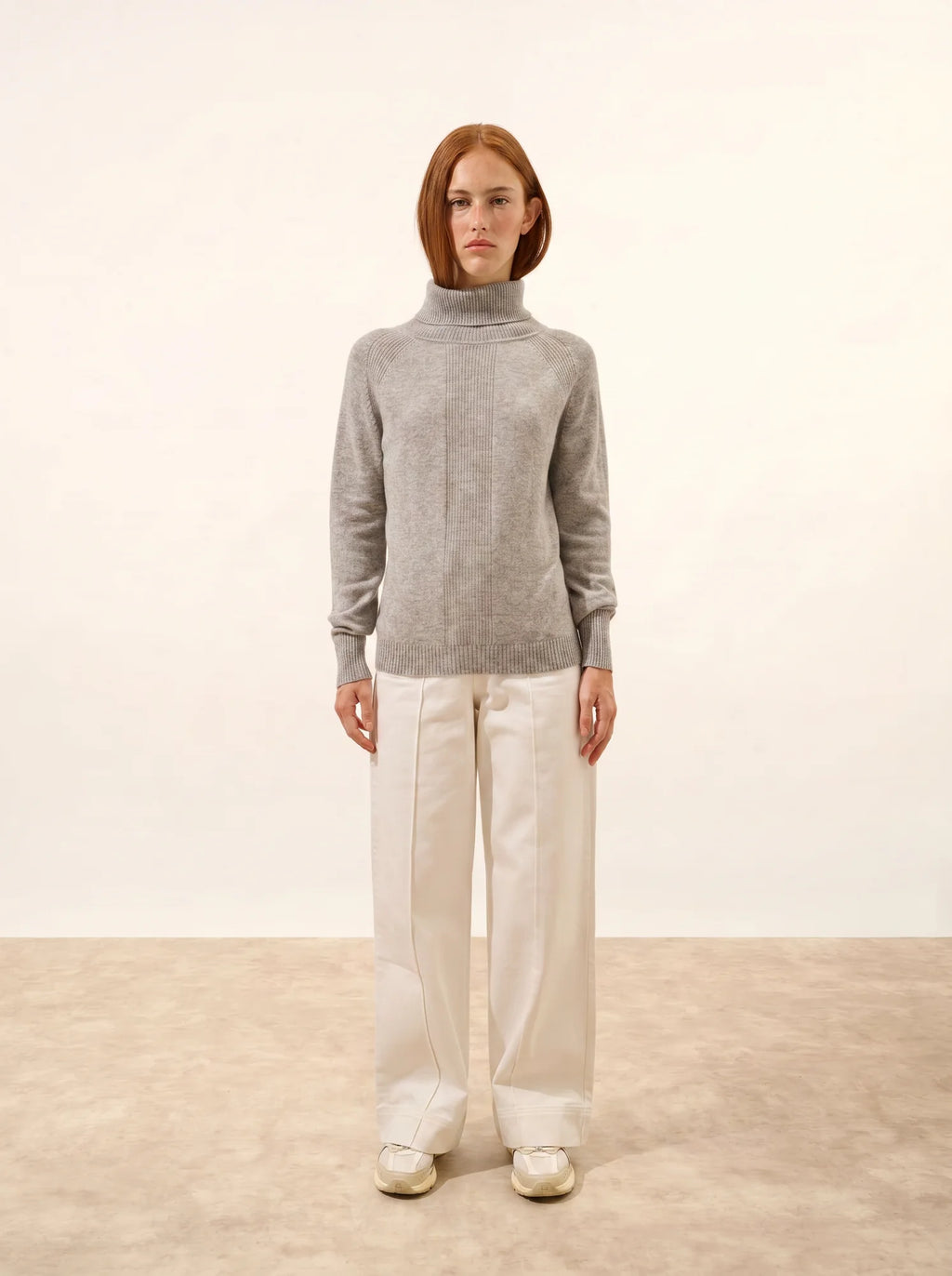 LILLY Sweater Turtleneck Heather Cloud
