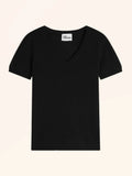 GLAMIS T-Shirt V-Ausschnitt Schwarz