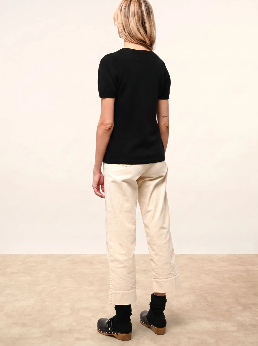 GLAMIS T-Shirt V-Ausschnitt Schwarz